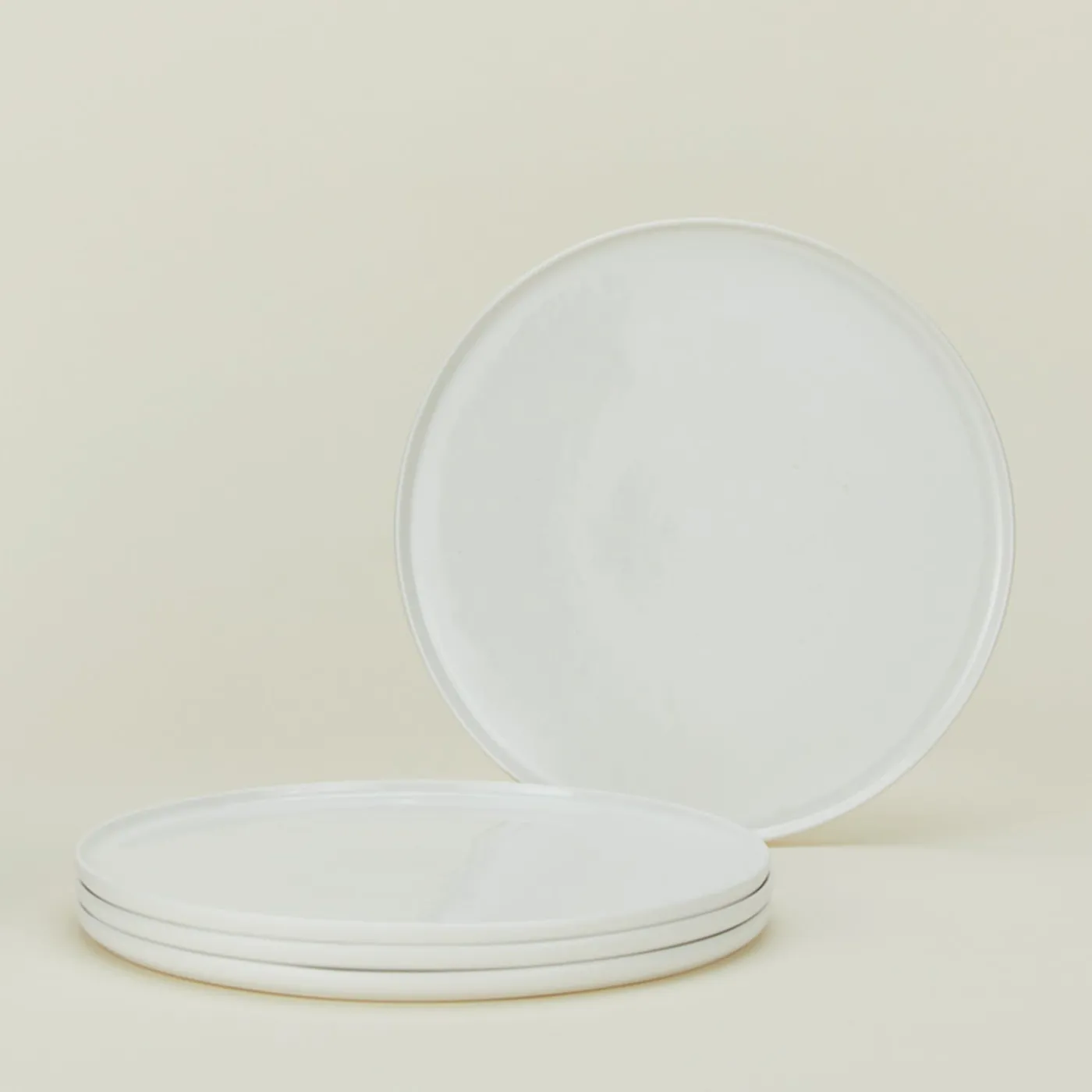 Simple Porcelain Dinner Plate, Set of 4