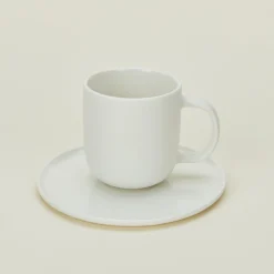 Simple Porcelain Espresso Mugs, Set of 2