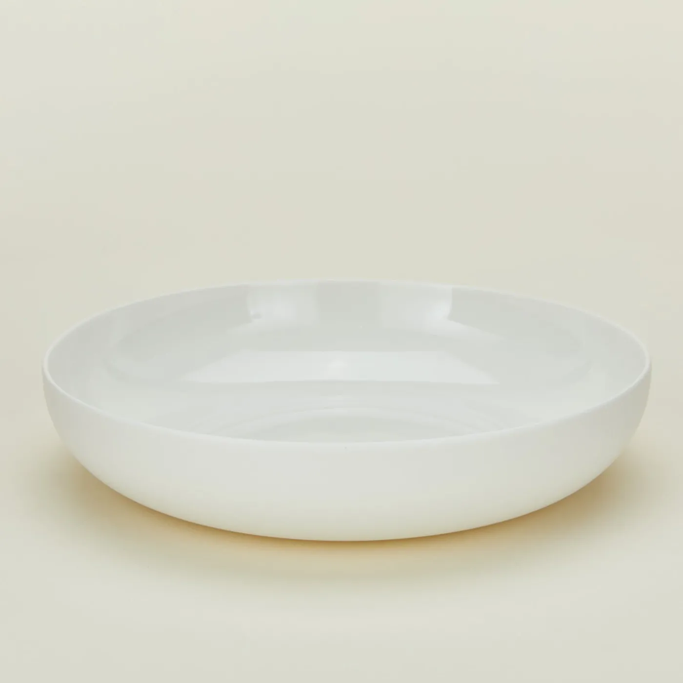 Simple Porcelain Low Bowl, Set of 4