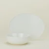 Simple Porcelain Serveware, 2 Piece Set