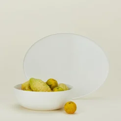 Simple Porcelain Serveware, 2 Piece Set