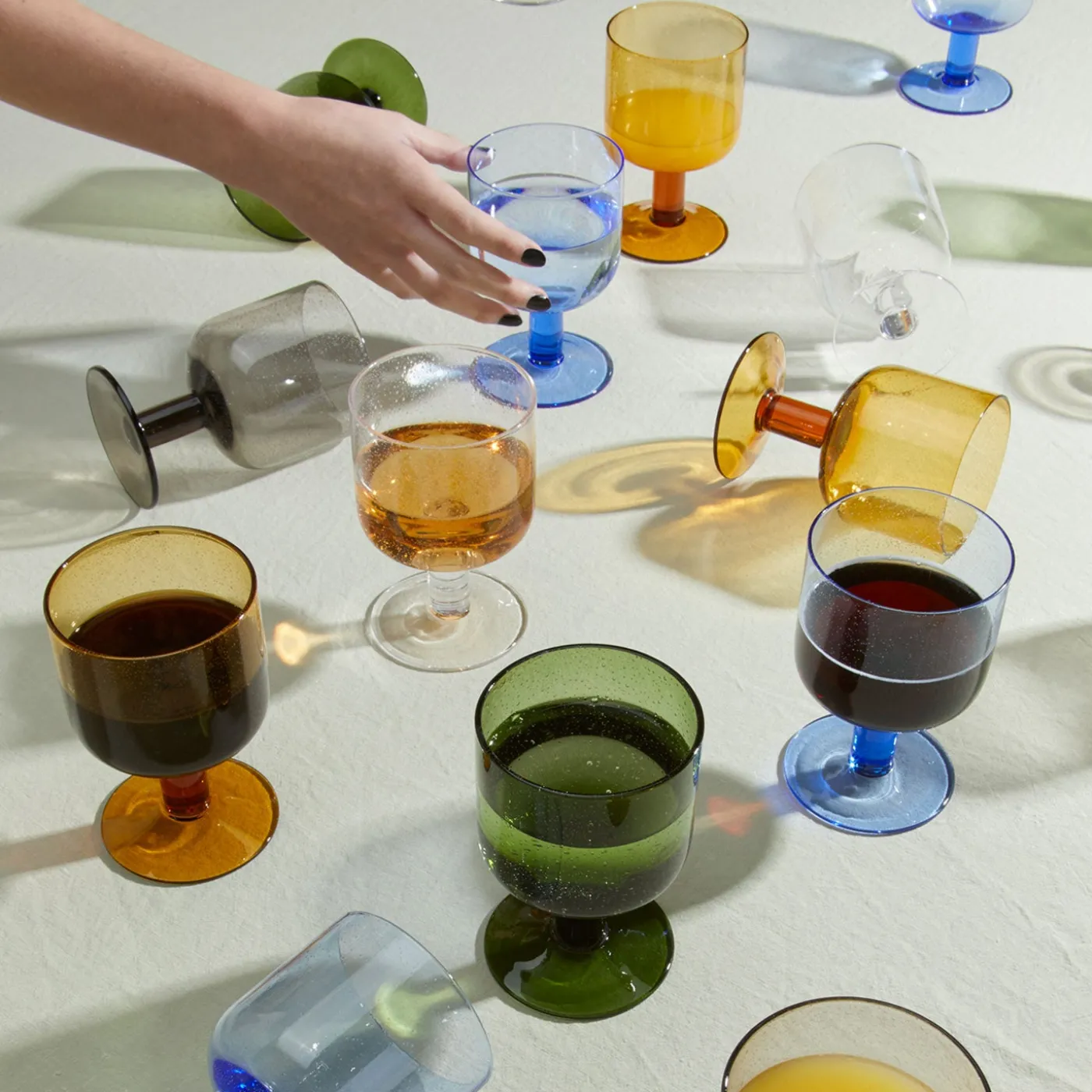 Simple Seeded Glassware