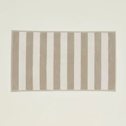 Simple Striped Terry Bath Mat