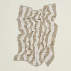 Simple Striped Terry Beach Towel