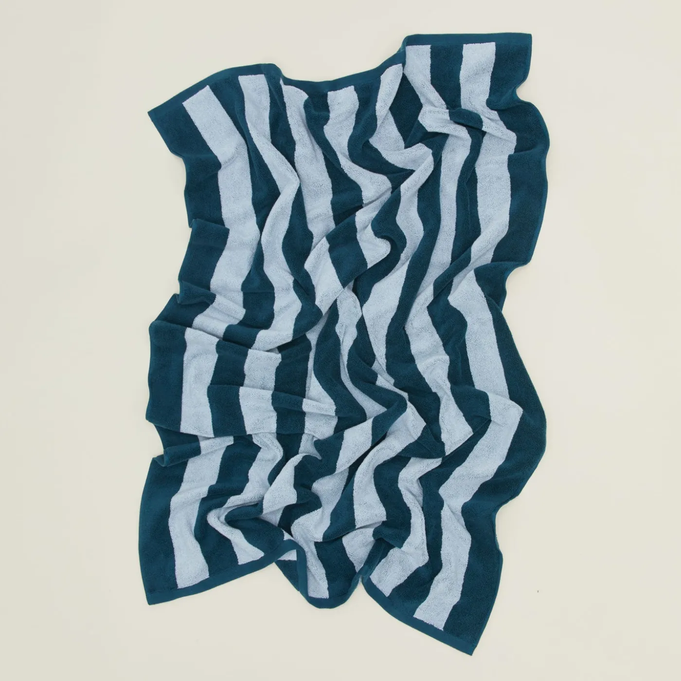 Simple Striped Terry Beach Towel