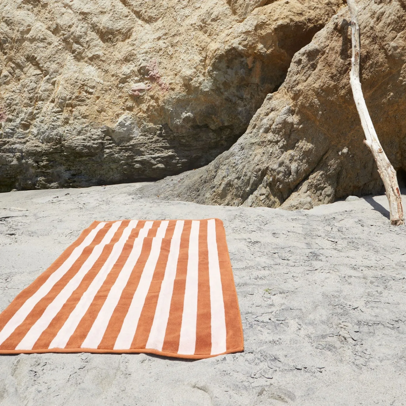 Simple Striped Terry Beach Towel