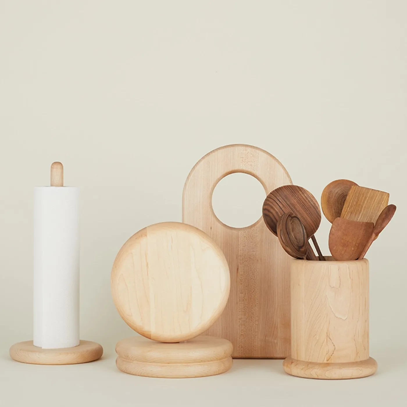 Simple Wood Paper Towel Holder