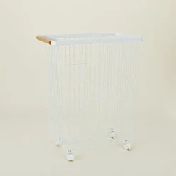 Slim Rolling Laundry Basket
