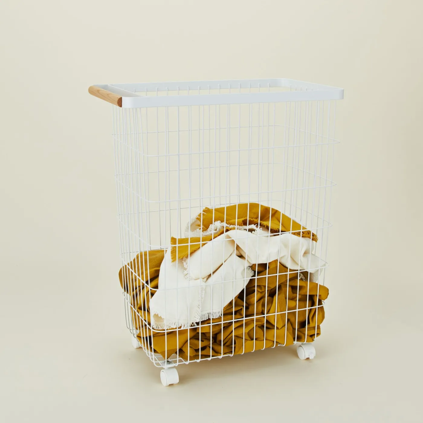 Slim Rolling Laundry Basket