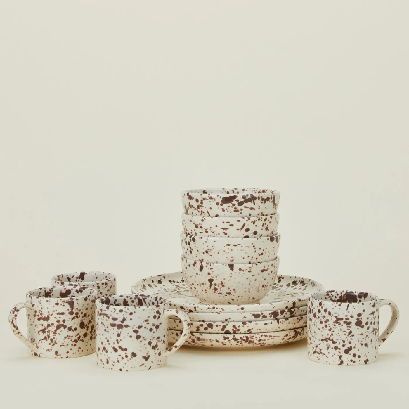 Splatterware Bowl, Set of 4