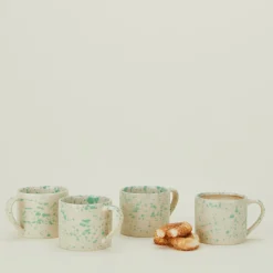 Splatterware Mug, Set of 4