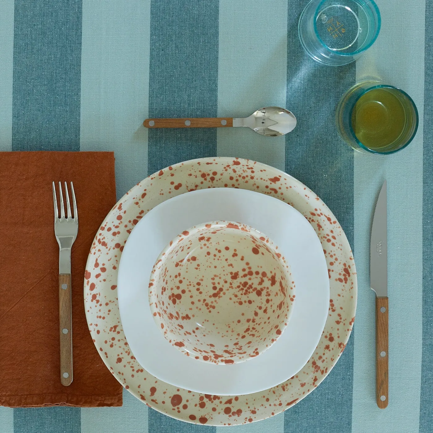Splatterware Plate, Set of 4