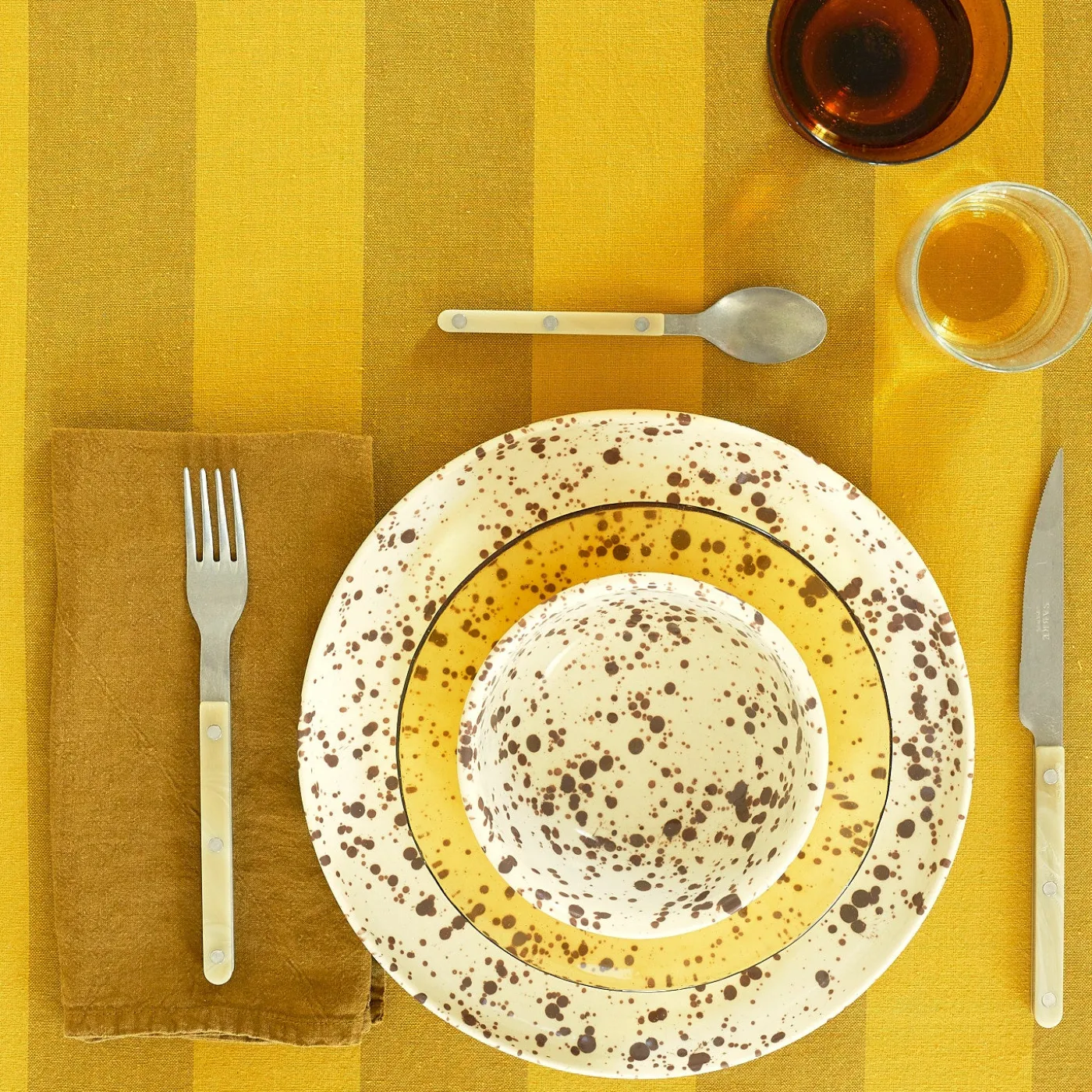 Splatterware Plate, Set of 4