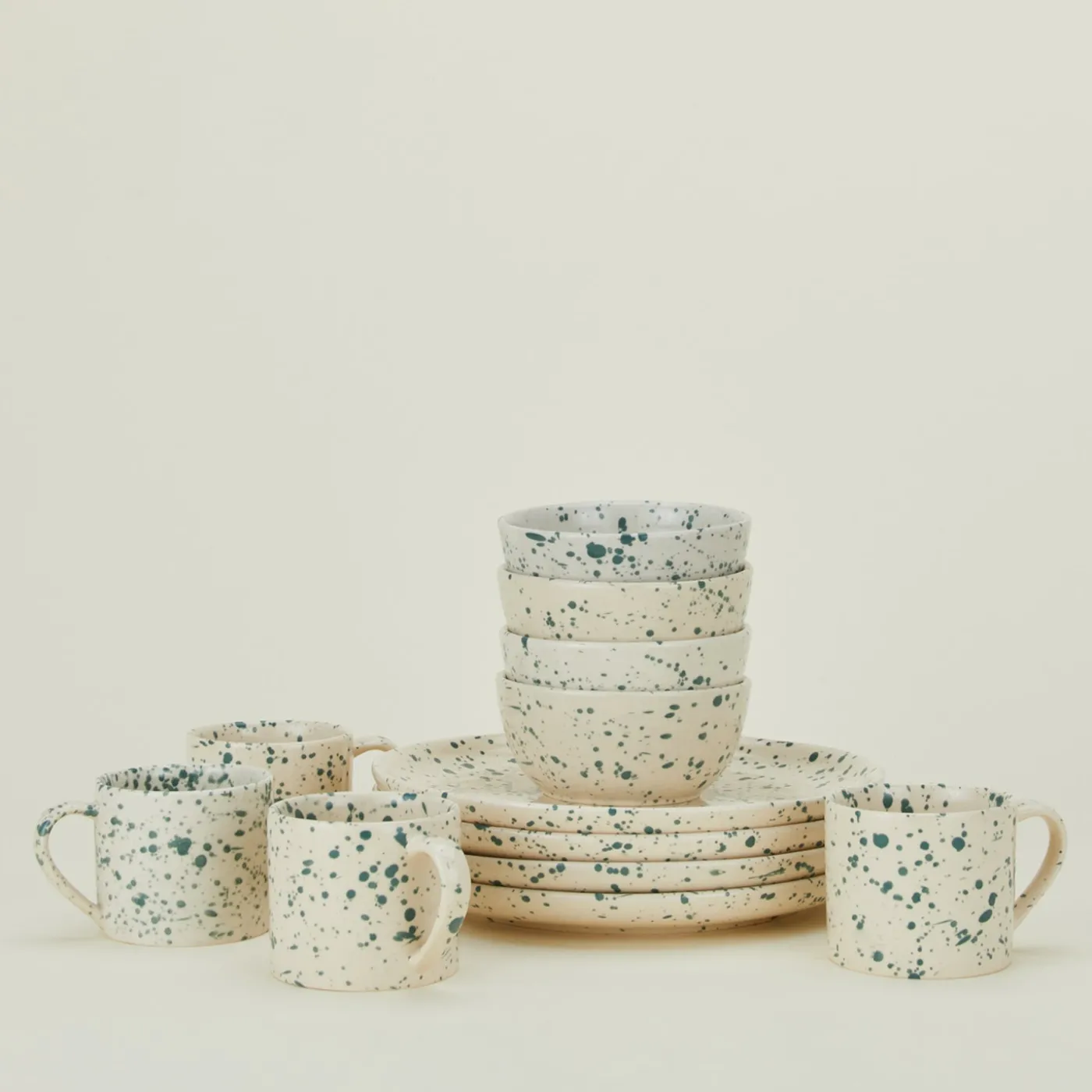 Splatterware Plate, Set of 4