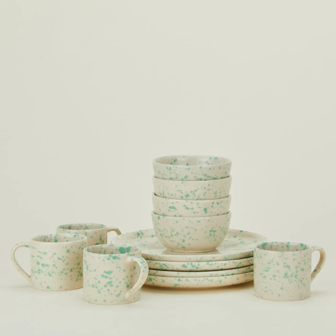 Splatterware Plate, Set of 4