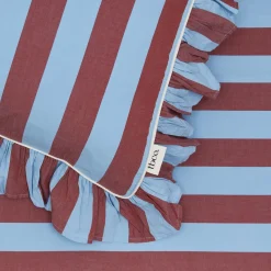 Striped + Ruffled Pillowcases, Set of 2