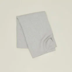 Washed Linen Waffle Throw Blanket - Natural